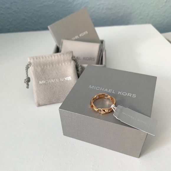 SOLD NWT MK 14k rosegold over sterling silver ring - Picture 8 of 8